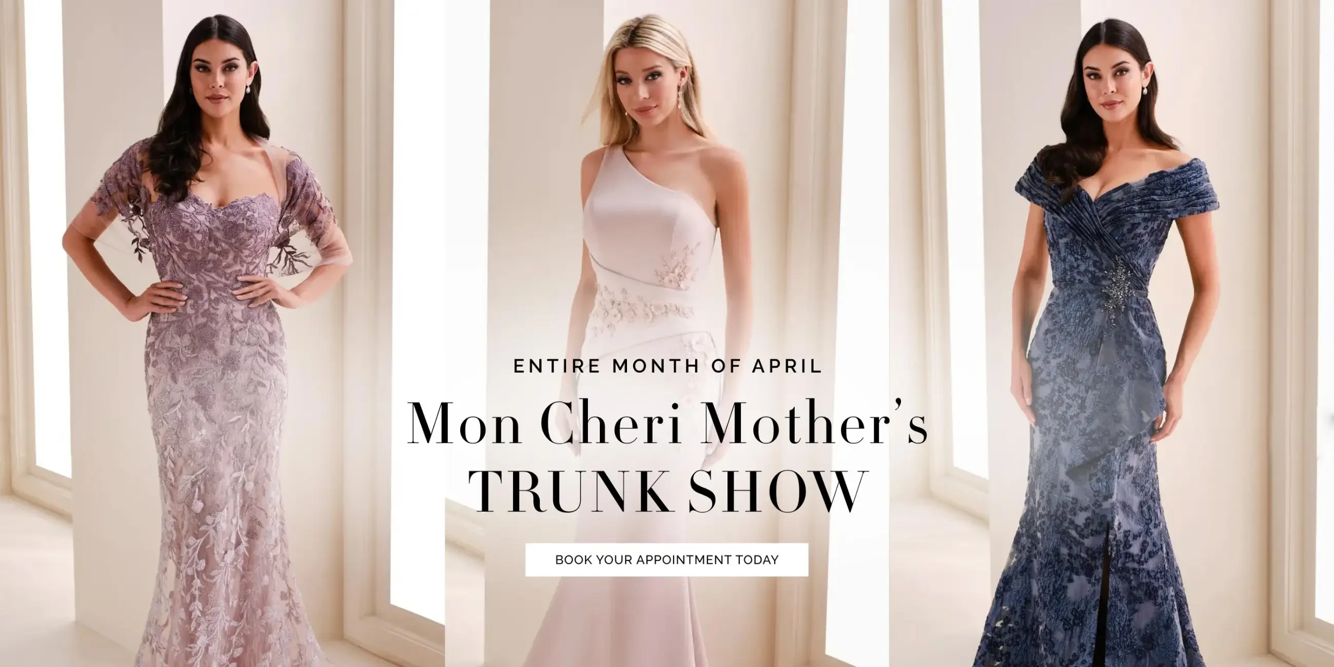 Mon Cheri Mother's Trunk Show Desktop Banner