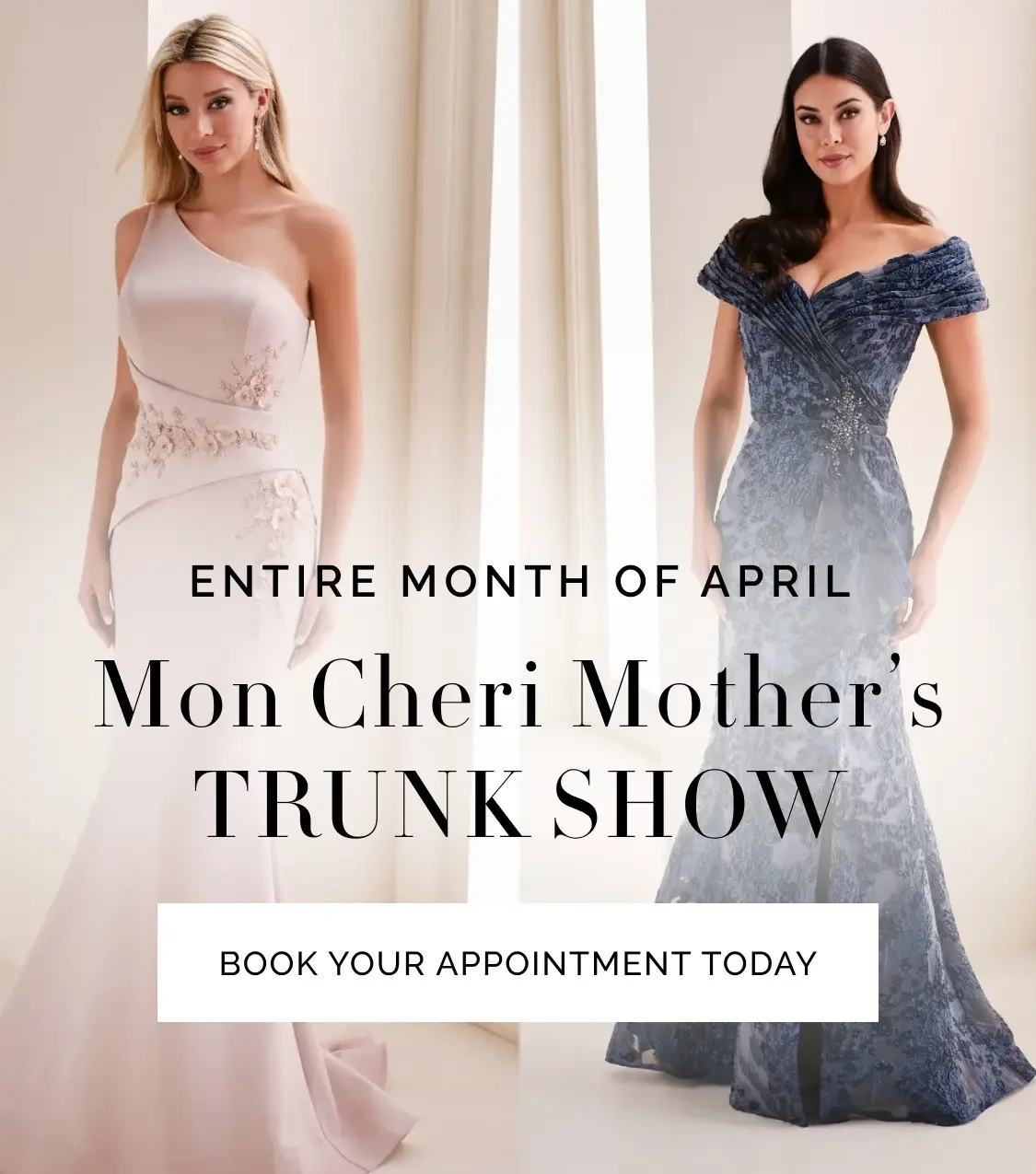 Mon Cheri Mother's Trunk Show Mobile Banner