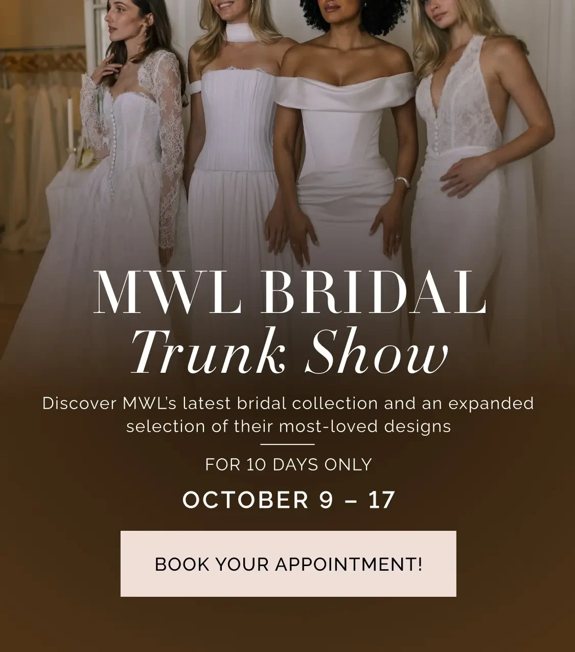 MWL Bridal Trunk Show Mobile Banner